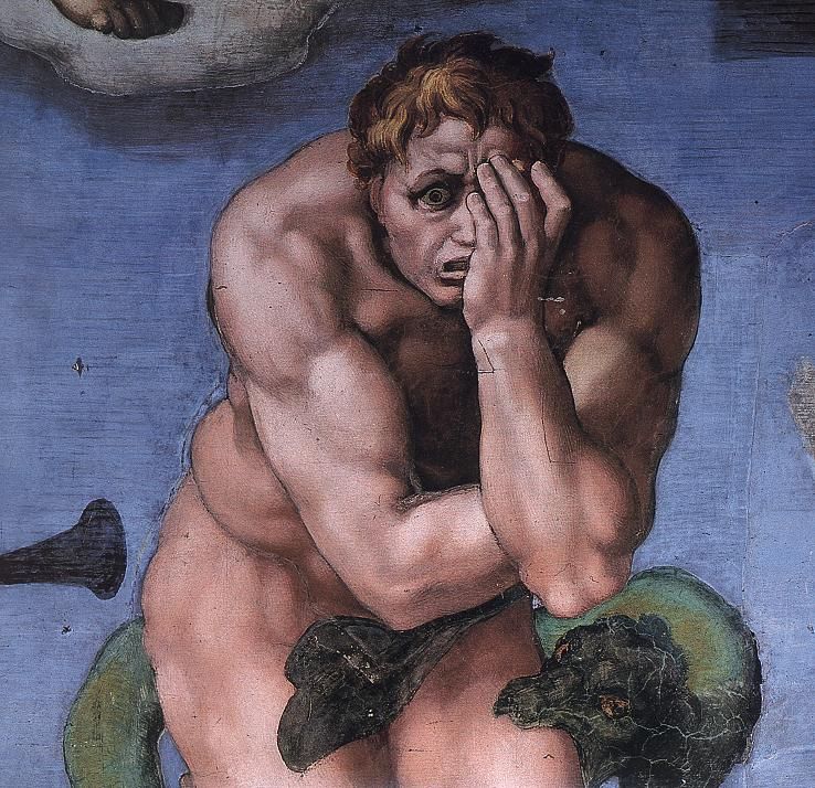 Michelangelo. Giudizio Universale. Il Dannato